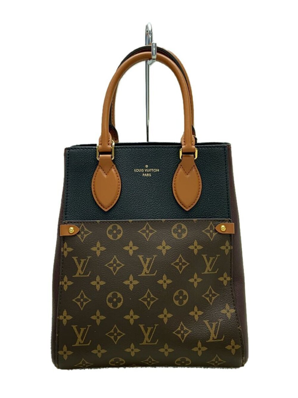 LOUIS VUITTON Fold Tote Monogram Canvas Brown Noir Brown All over